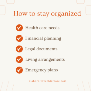 How to stay organized - How You Can Help Your Aging Parents Prepare for the Future